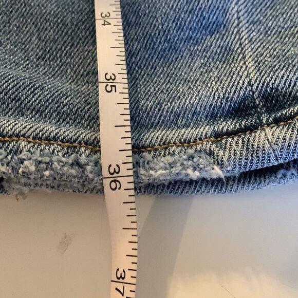 AMERICAN eagle stretch mom jean size 000 super distressed skinny legs - Picture 9 of 9